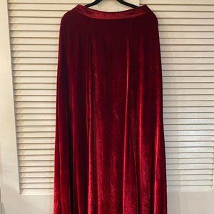 Alice & Olivia Red Velvet Skirt